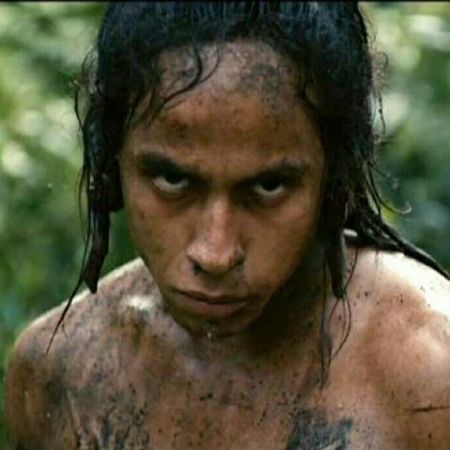 Rudy playing as Jaguar paw in the movie Apocalypto.